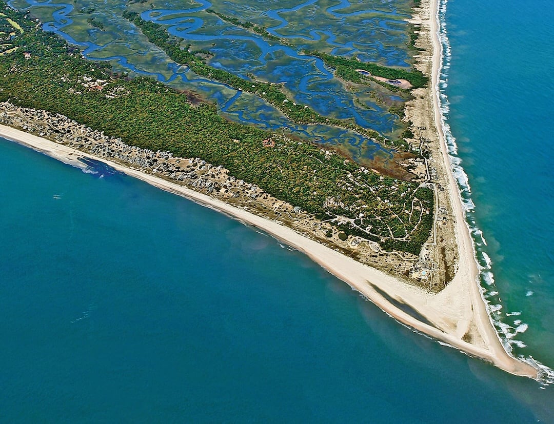 Aerial view of Bald Head Island